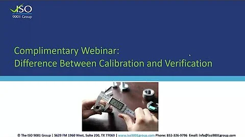 Difference Between Calibration and Verification