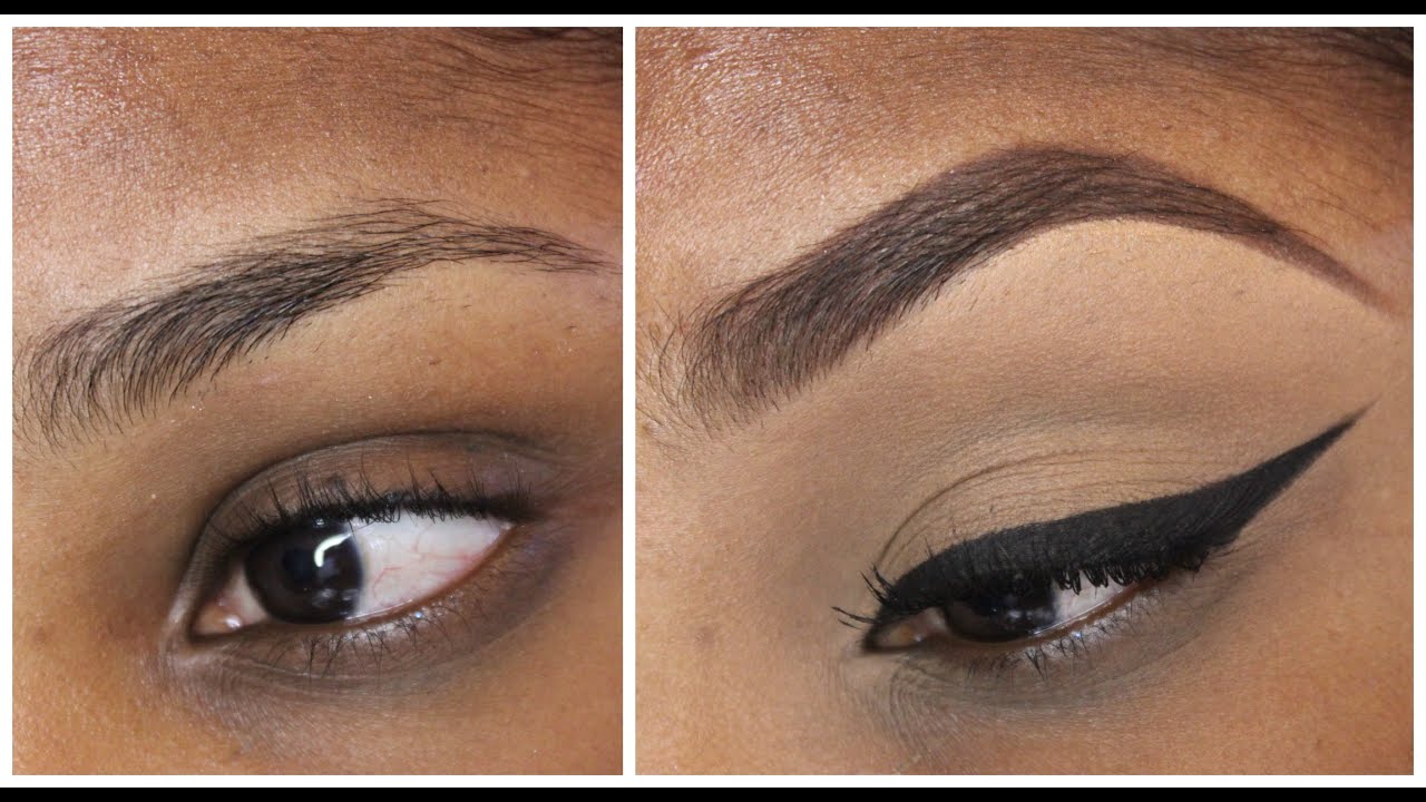 Eye Brow Tutorial With And With Out Concealer YouTube