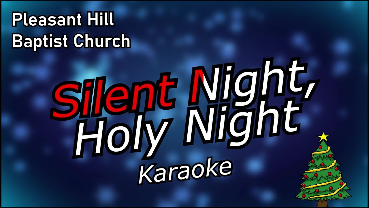 Silent Night Karaoke Version Piano Instrumental YouTube