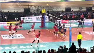 Juara!!! Detik detik kemenangan INDONESIA vs THAILAND full set 5 sea games putra volley ball 2025