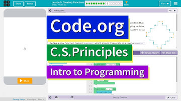 Creating Functions Lesson 5.9 Tutorial with Answers Code.org CS Principles