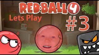 Lets Play Red Ball 4 часть #3. Game Play игры про красного шарика и злых квадратиков