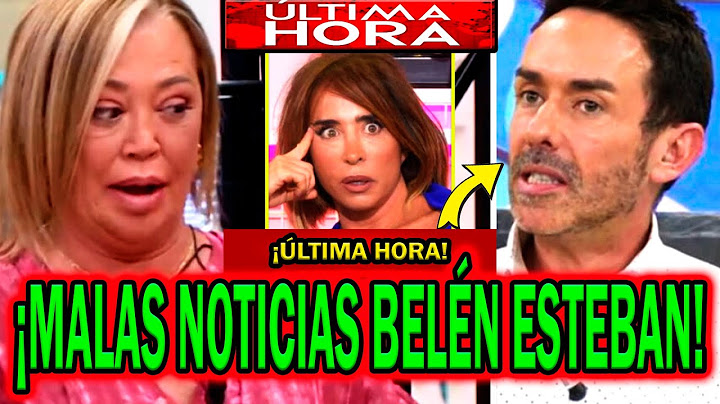 💥MALAS NOTICIAS! PARA BELÉN ESTEBAN POR ANDREA JANEIRO CON CONVERSACIÓN FILTRADA - JESÚS MANUEL RUIZ