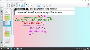 Notes: Lesson 4.3 - Dividing Polynomials