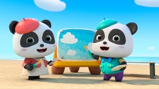 baby panda painter genius best jobs professions songs for kids babybus