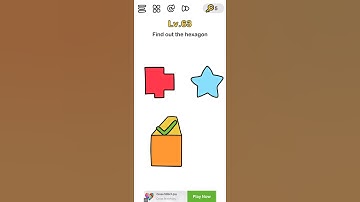 Brain Out level 63 - Find out the hexagon