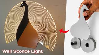 Best Profitable Business idea How to Make Professional Work in Home Modern Peacock Wall sconce Lamp