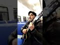 Чеченец поет в электричке под гитару