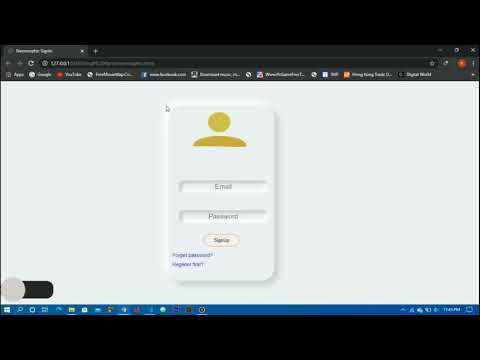 Neomorphism Login Page || HTML CSS