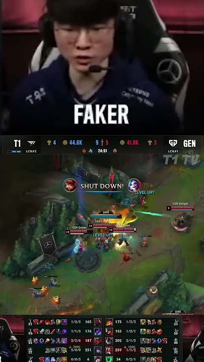 Faker 1v4 GENG #shorts