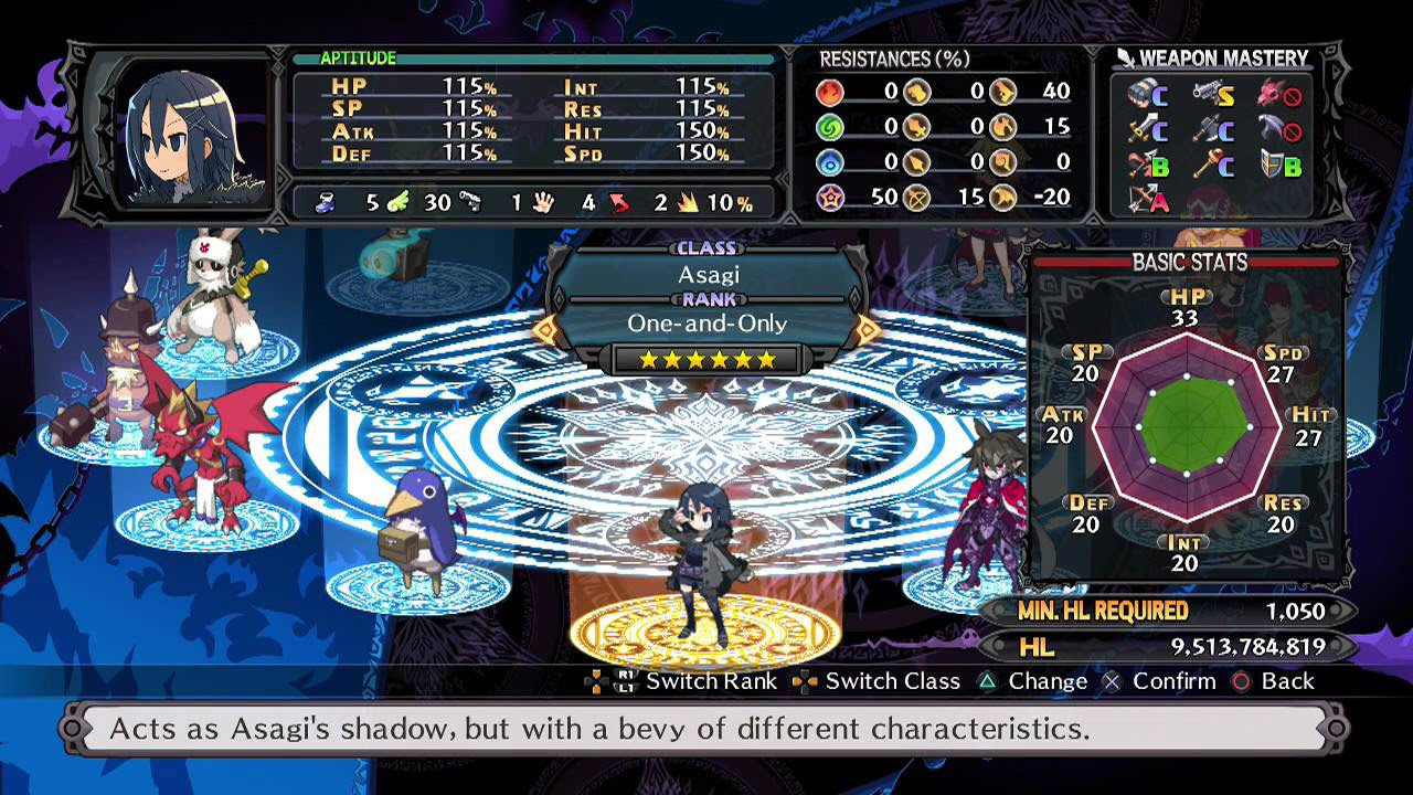 disgaea 5 pc  Update New  Disgaea 5 - All Character and Monster Classes