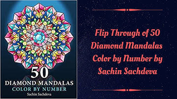 Flip Through of 50 Diamond Mandalas by Sachin Sachdeva