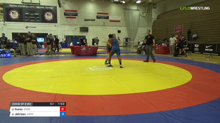 Greco-Roman 72 Consi of 8 #2 - Josh Russo (USMC) v...