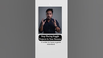 Stop placing Kaggle Projects in your resume