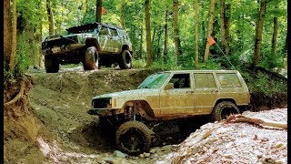 Jeep Cherokee XJ & ZJ Offroading | The Cliffs Insane Terrain | Marseilles, IL