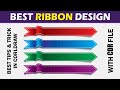 How to Create Ribbon Design in CorelDraw by Ajaz Computers