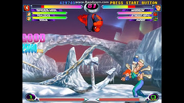 Sega Dreamcast emulator: Marvel vs. Capcom 2 gameplay