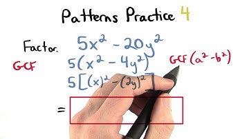 Factoring Patterns Practice 4 - Visualizing Algebra