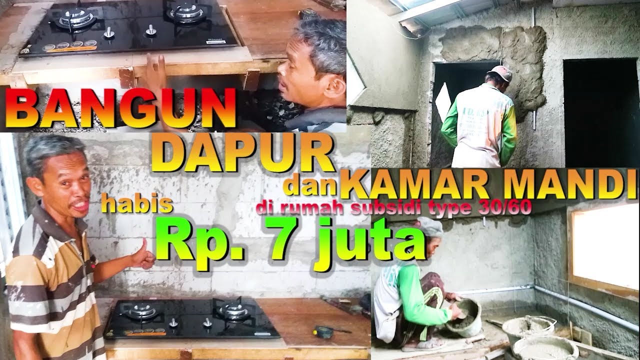 UPDATE BIAYA  BANGUN DAPUR  dan KAMAR MANDI rumah  subsidi  