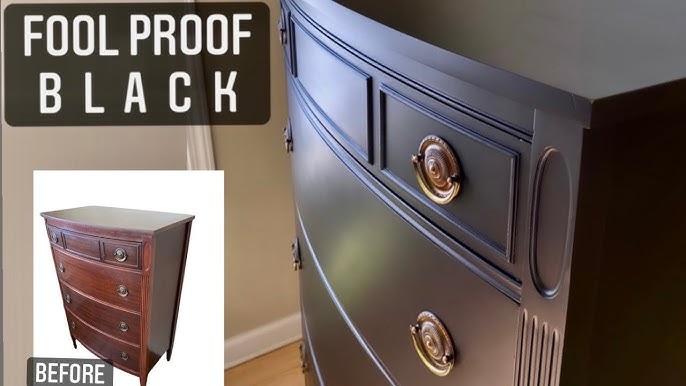 Create This Flawless Black Painted Furniture Using Mineral Chalk Paint 