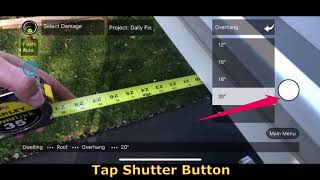Claims estimate photo labeling trick | Overhangs and Gutter Size screenshot 5