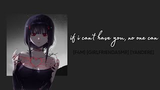 [F4M] Jealous Yandere Girl Ties You Down [Girlfriend ASMR] [Kidnapping] [Dom] [Good Boy] [Roleplay]