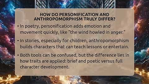 How Do Personification And Anthropomorphism Truly Differ? - The Prose Path