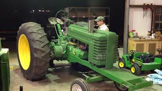 John Deere G Start up 2017 Broken crank