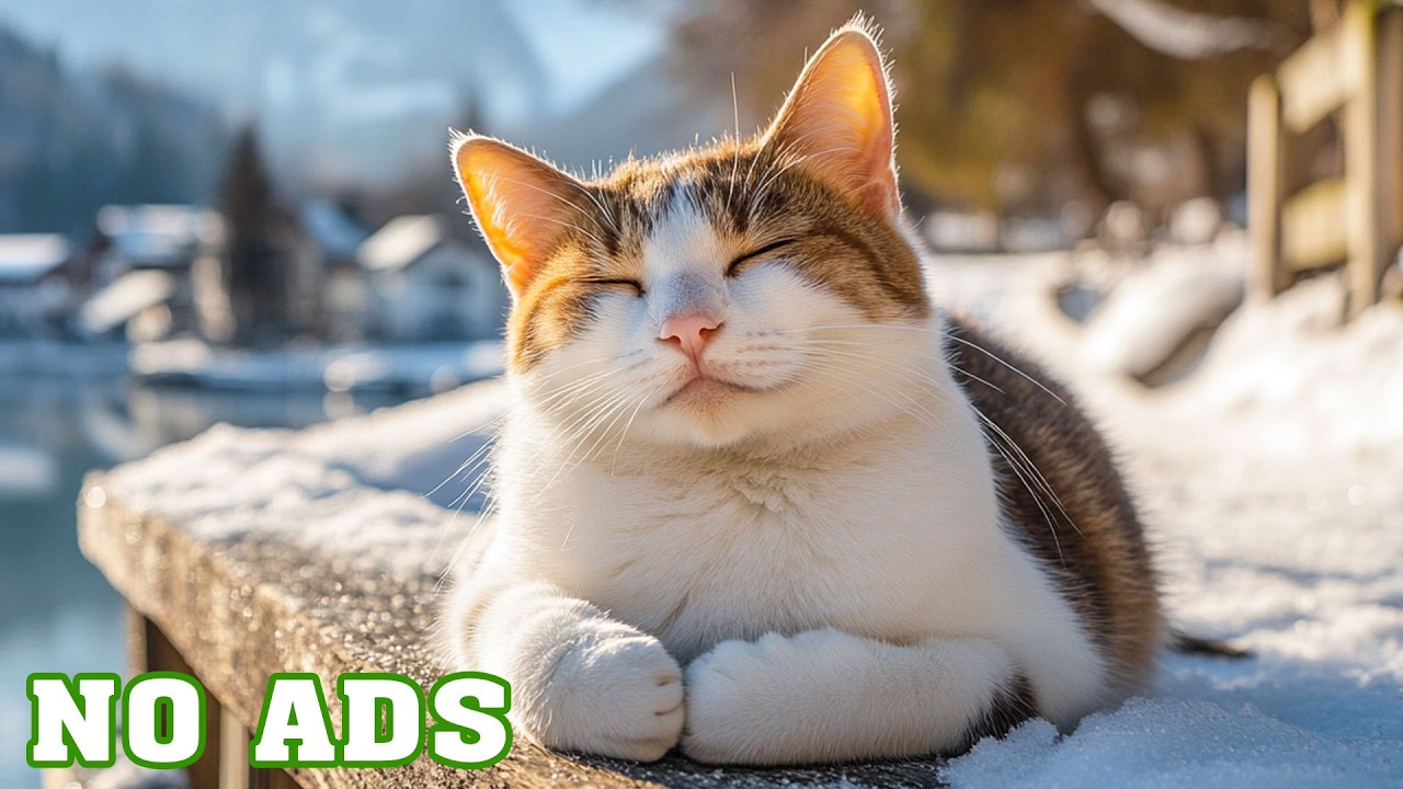 12 Hours Relaxing Music for Cats 🐈 Soft Sleep Sounds 🎵 Peaceful Cat Bedtime 😴 Cat TV No Ads