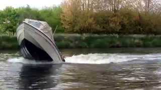 Boat doing a wheelie