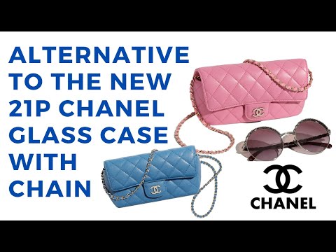 New Release 2021 Chanel Glass Case with Classic Chain, Alternative, Chanel  21P