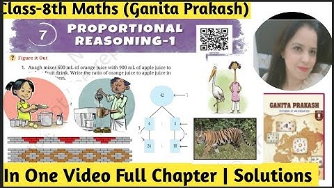 Class -8th Maths Ganita Prakash| Chapter -7 Proportional Reasoning | Full Chapter | Solutions 