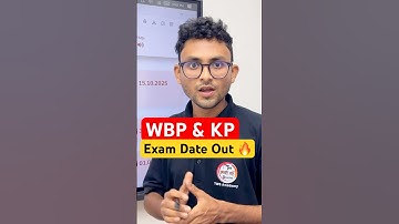 WBP & KP Constable & SI Prelims & Main Exam Date Out 🔥 #wbp2025  #wbpexamdate