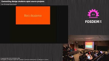 FOSDEM 2016 - Aw1120 - Connecting Design Students Open Source Projects