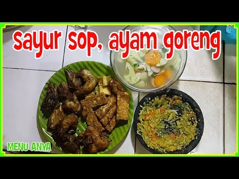 resep-masakan-sayur-sop-+-sambal-sop-+-ayam-goreng-|-indonesian-food-|-resep-masakan-sehari-hari