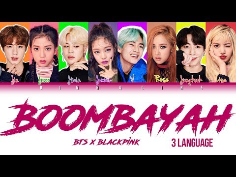 How Would BTS and BLACKPINK sing 'BOOMBAYAH' by BLACKPINK(Color Lyrics Eng/Rom/Han/Kan)(FANMADE)