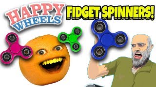 Annoying Orange Plays - Happy Wheels Fidget Spinners Levels