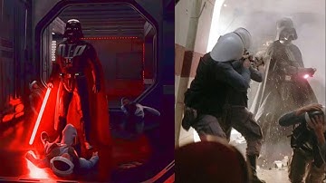 Recreating The Vader Hallway Scene In Battlefront With a Full Lobby of My Fans