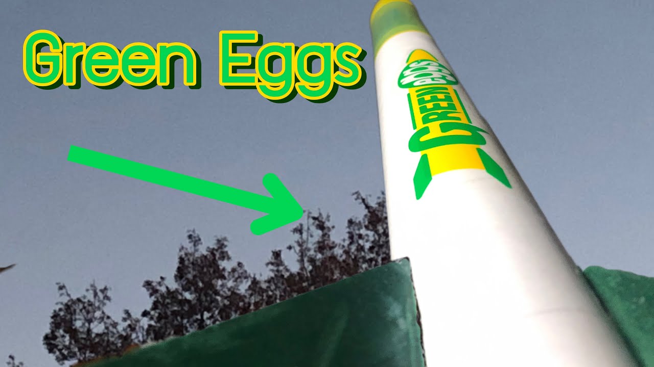Estes Green Eggs Model Rocket Launch - YouTube