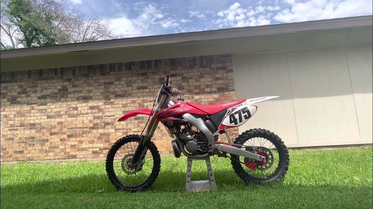 Honda CR250R Installed Lectron Carb Start Up YouTube