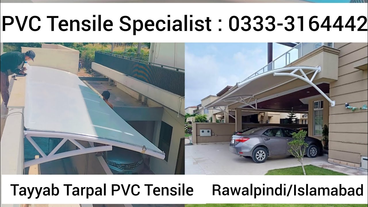 Car Parking Shade Installed at I8 Islamabad Best PVC Tensile