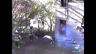 Firefighters in Amsterdam NY 2002 attempted to set an abandoned house on fire for live fire training