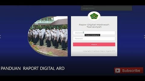 CARA PENGISIAN APLIKASI RAPORT DIGITAL / ARD (LENGKAP)