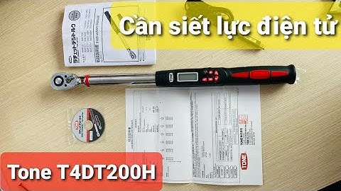 Cờ lê lực điện tử 1/2inch dải lực 40-200N.m Tone T4DT200H Made in Japan