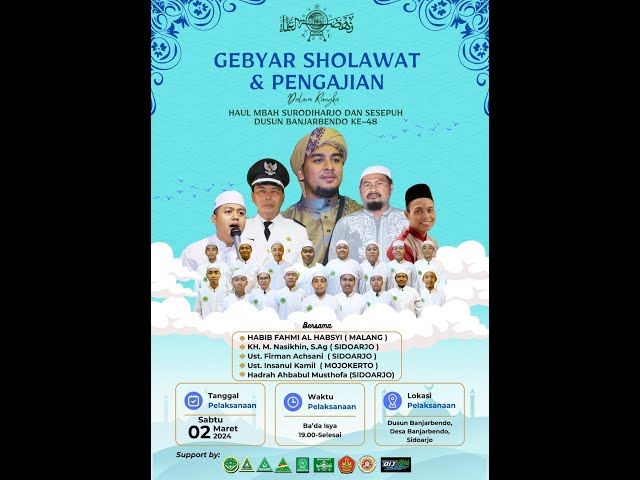 Live '' BANJARBENDO BERSHOLAWAT '' Dalam Rangka HAUL MBAH SURODIHARJO DAN SESEPUH DUSUN  KE- 48 class=