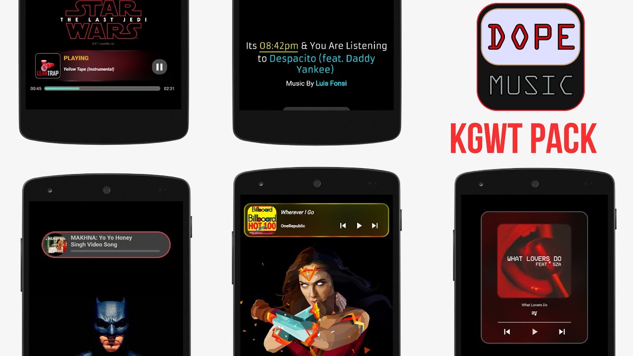 Dope Music Kwgt Widgets Pack 2019 For Android Youtube
