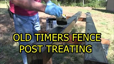 Treating Wood Fence Posts - The old Timers Way