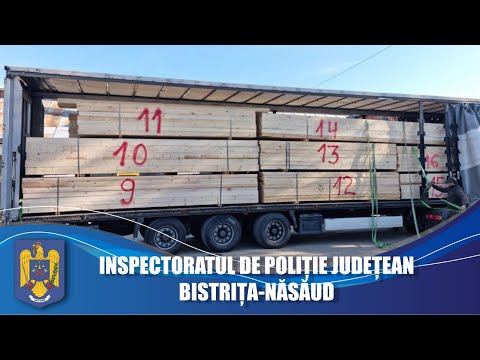 Material lemnos transportat ilegal, depistat de polițiști