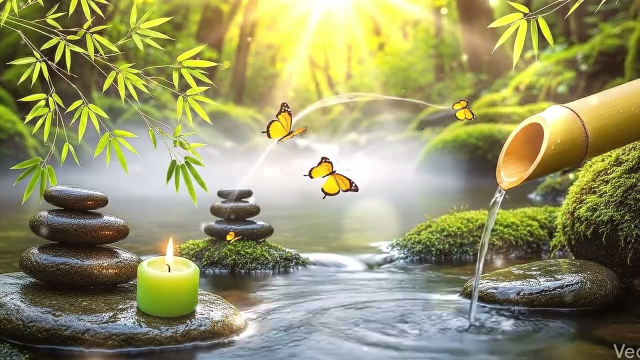 Relaxing Music Therapy - Soft Piano and Water Sounds for Deep Sleep and Anxiety Relief