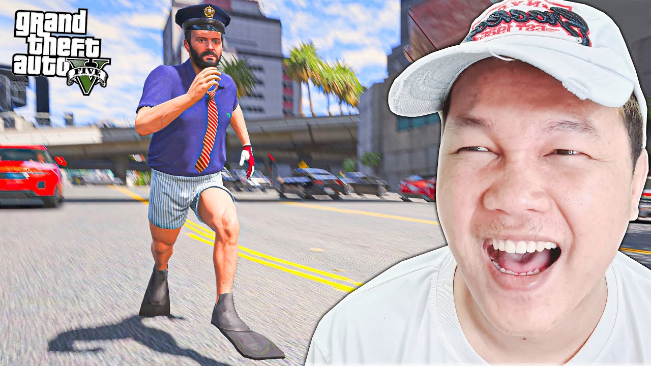 ថ្ងៃនេះប៉ូលីសម៉ៃខលប្រញាប់ពេកភ្លេចស្លៀកខោ🤣! GTA 5 Police Michael Part 15 Funny Gameplay